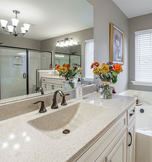 Baño con bañera exenta, proyecto de interiorismo